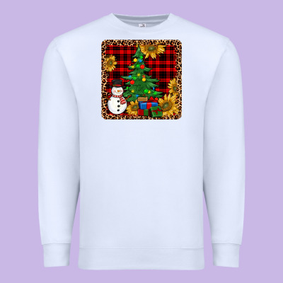 Snowman Trees Coaster Premium Sweatshirt Designed By Jahusdesignshop