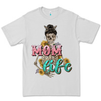 Dove Grey Mom life with skull Mother's Day Premium Tee - CowGirlArtShop