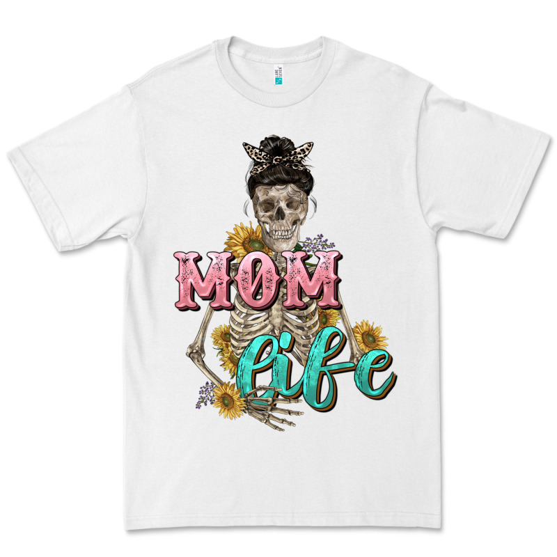 Mom Life With Skull Mother's Day Premium Tee by CowGirlArtShop | Teevron