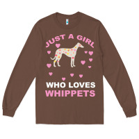 Chestnut Just A Girl Who Loves Whippets Long Sleeve Tee - Bettercallsaul