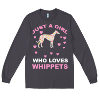 Smoke Just A Girl Who Loves Whippets Long Sleeve Tee - Bettercallsaul
