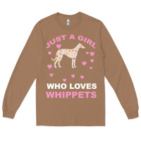 Toasted Coconut Just A Girl Who Loves Whippets Long Sleeve Tee - Bettercallsaul