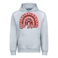 Heather Grey be mine valentines day rainbow Urban Hoodie - RanaPortraitStore