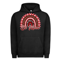 Pigment Black be mine valentines day rainbow Urban Hoodie - RanaPortraitStore