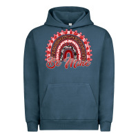 Pigment Midnight Navy be mine valentines day rainbow Urban Hoodie - RanaPortraitStore