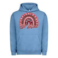 Pigment Pebble Blue be mine valentines day rainbow Urban Hoodie - RanaPortraitStore
