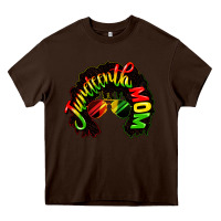 Chocolate Brown juneteenth mom Heavy Core Tee - CowGirlArtShop