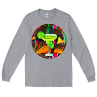 Heather Grey hispanic heritage month round earrings 2 Long Sleeve Tee - BundleAndBundleShop