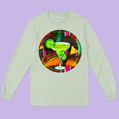 Hispanic Heritage Month Round Earrings 2 Long Sleeve Tee Designed By Bundleandbundleshop