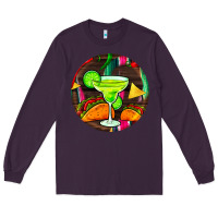 Plum hispanic heritage month round earrings 2 Long Sleeve Tee - BundleAndBundleShop