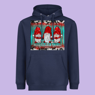 Merry Christmas Gnomies Tumbler Heavyweight Hoodie Designed By Jahusdesignshop