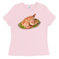 Bubblegum Pink turkey fa element 1 Ladies Tee - FaDigitalArtStudio