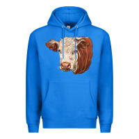 True Royal hereford cow face Premium Hoodie - LillyAllenDesigns