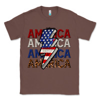 Chestnut America with lightning bold Classic Tee - CowGirlArtShop