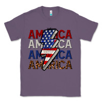 Lavender America with lightning bold Classic Tee - CowGirlArtShop