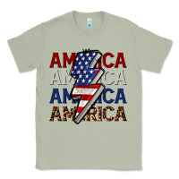 Matcha America with lightning bold Classic Tee - CowGirlArtShop