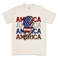 Natural America with lightning bold Classic Tee - CowGirlArtShop