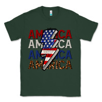 Sports Green America with lightning bold Classic Tee - CowGirlArtShop