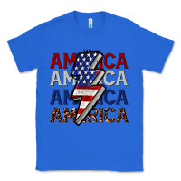 True Royal America with lightning bold Classic Tee - CowGirlArtShop
