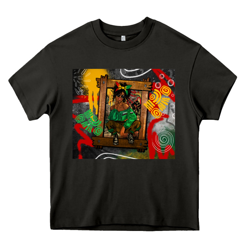 Juneteenth Black Woman Fashion Girl Heavy Core Tee by CowGirlArtShop | Teevron