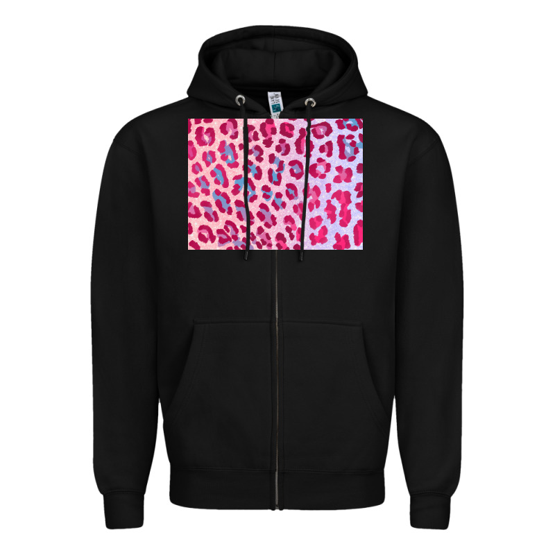 Leopard Background Pink Shimmer 3200x2400 Zipper Hoodie by AdoDesignShop | Teevron