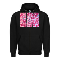 Black leopard background pink shimmer 3200x2400 Zipper Hoodie - AdoDesignShop