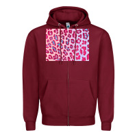 Burgundy leopard background pink shimmer 3200x2400 Zipper Hoodie - AdoDesignShop