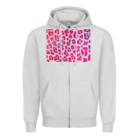 Dove Grey leopard background pink shimmer 3200x2400 Zipper Hoodie - AdoDesignShop
