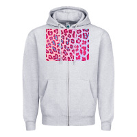 Heather Grey leopard background pink shimmer 3200x2400 Zipper Hoodie - AdoDesignShop