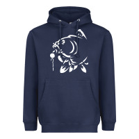 Navy carp fishing Heavyweight Hoodie - artisFamous