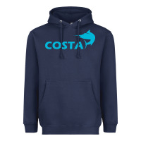 Navy costa Heavyweight Hoodie - artisFamous