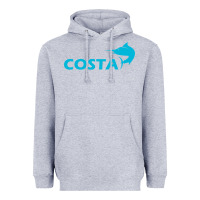 Heather Grey costa Heavyweight Hoodie - artisFamous