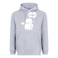 Heather Grey ghost of disapproval Heavyweight Hoodie - artisFamous