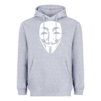 Heather Grey anonymous misteryous Heavyweight Hoodie - artisFamous