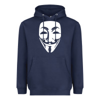 Navy anonymous misteryous Heavyweight Hoodie - artisFamous