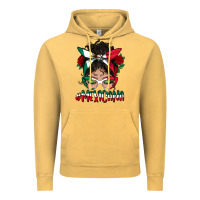 Vintage Mustard mexicana messy bun mama Vintage Hoodie - BundleAndBundleShop