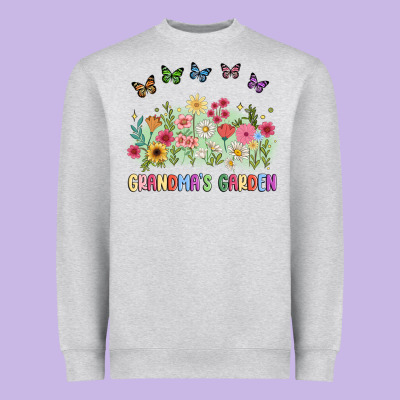 Grandma Garden Birth Month Flower Heavyweight Sweatshirt Designed By Jahusdesignshop