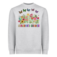 Heather Grey grandma garden birth month flower Heavyweight Sweatshirt - JahusDesignShop