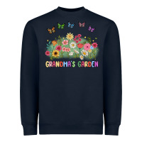 Navy grandma garden birth month flower Heavyweight Sweatshirt - JahusDesignShop
