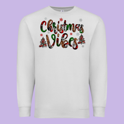 Christmas Vibes Premium Sweatshirt Designed By Jahusdesignshop