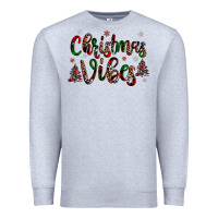 Heather Grey christmas vibes Premium Sweatshirt - JahusDesignShop