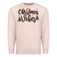 Pale Pink christmas vibes Premium Sweatshirt - JahusDesignShop