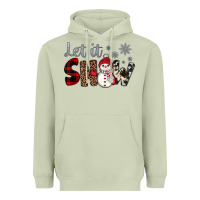Matcha let it snow snowman Heavyweight Hoodie - JahusDesignShop