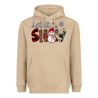 Mushroom let it snow snowman Heavyweight Hoodie - JahusDesignShop