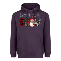 Plum let it snow snowman Heavyweight Hoodie - JahusDesignShop