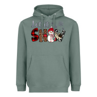 Sage let it snow snowman Heavyweight Hoodie - JahusDesignShop