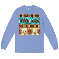 Native American Aztec Seamless Pattern 3 Long Sleeve Tee | Teevron