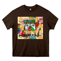 Chocolate Brown level 100 days of school Heavy Core Tee - CowGirlArtShop