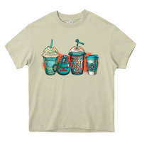 Mossy turquoise junkie coffee cups Heavy Core Tee - Jasminsmagicworld
