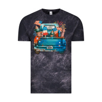 Cloud Black Customize USA truck Vintage Tee - FaDigitalArtStudio